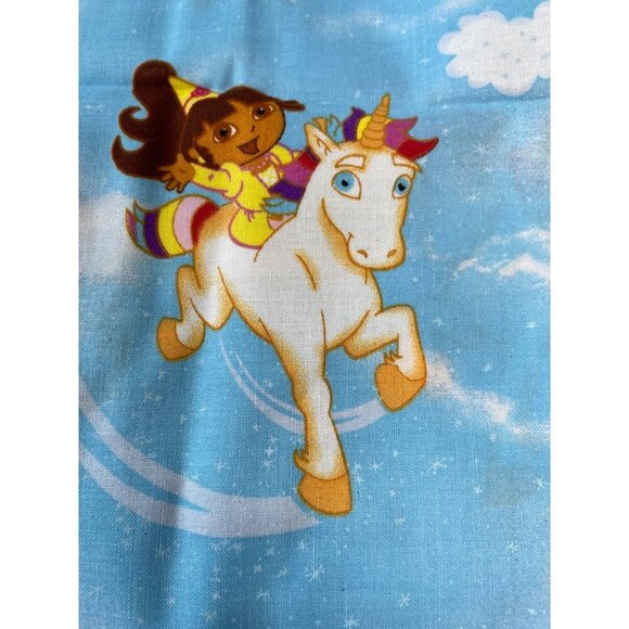 Dora the Explorer Clouds & Unicorns Springs Creative 2009 1 Yard 36" x 44" - Picture 2 of 4
